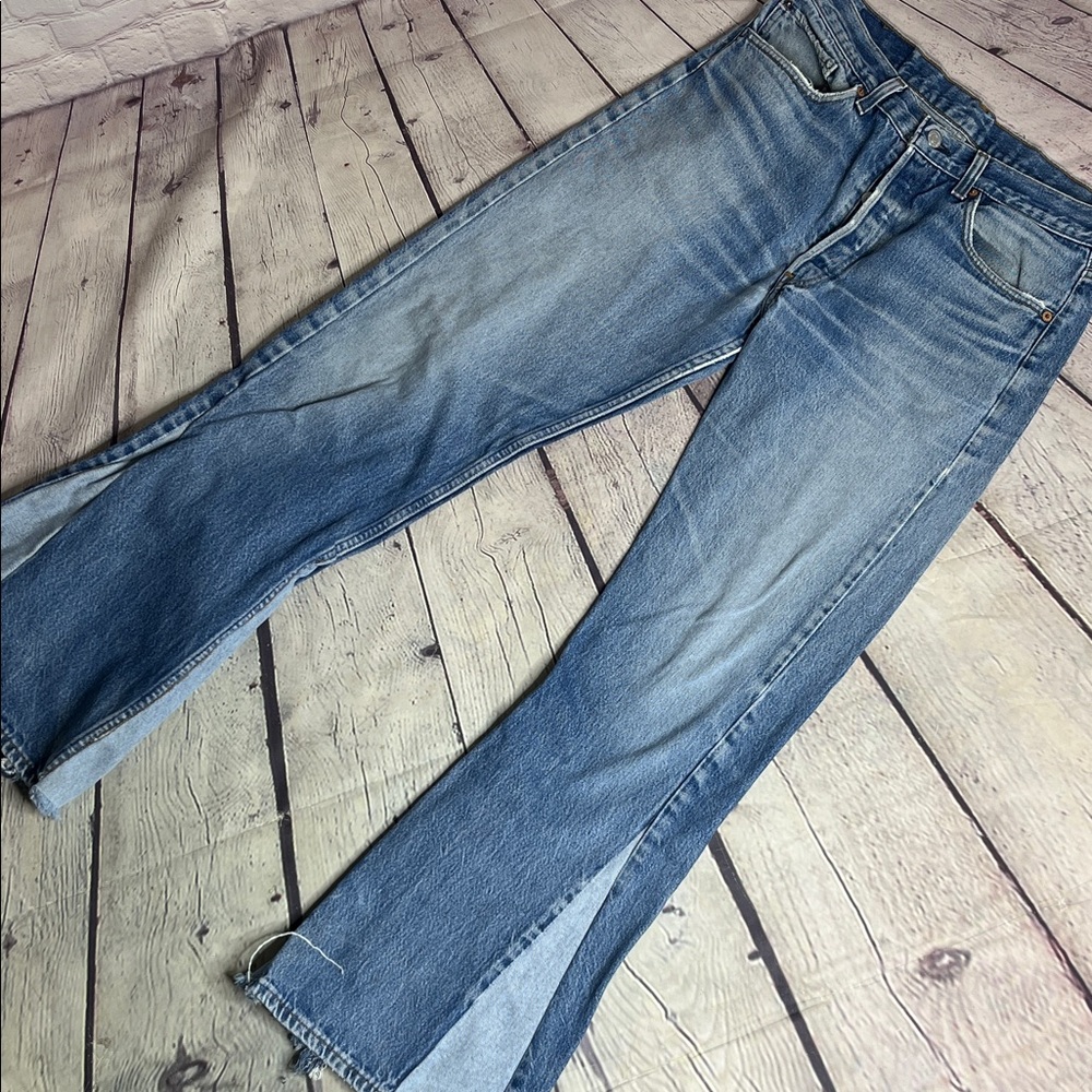 Vintage Made in the USA Customized bell bottom 501's